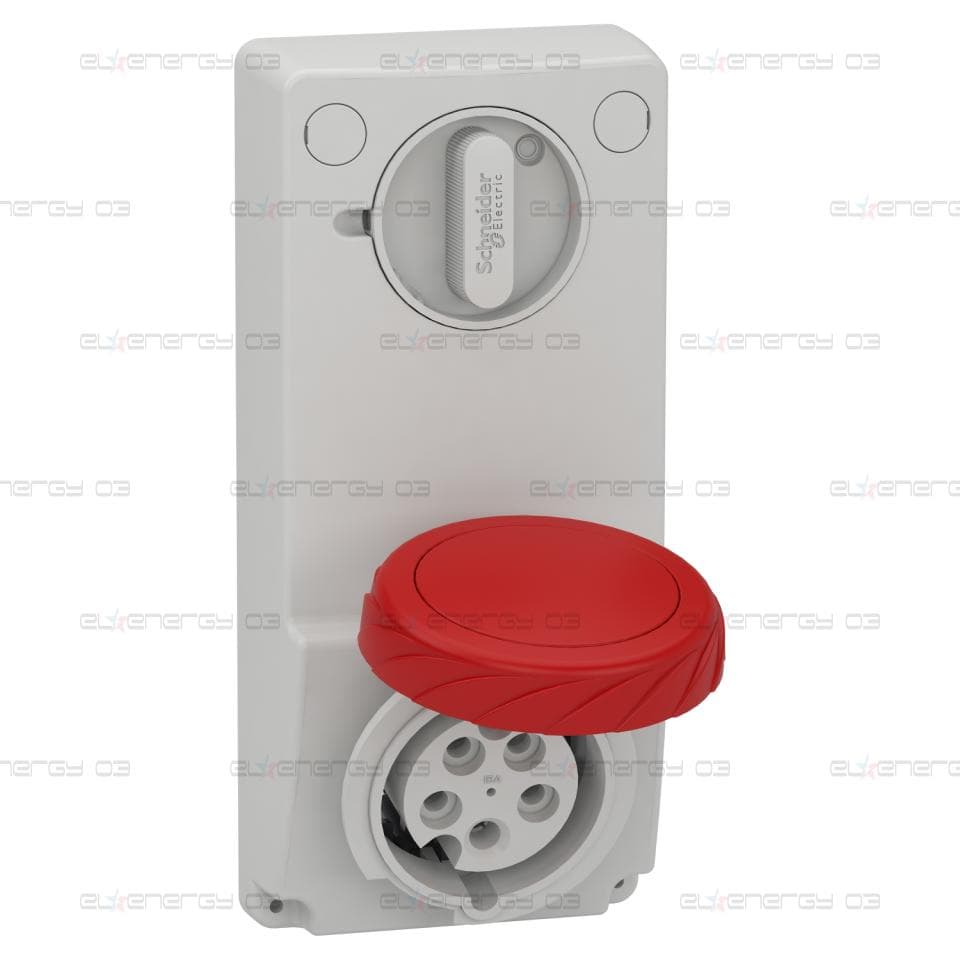 Индустриален контакт с блокировка, Mureva PK, монтаж в табло, 16A, 3P+N+E, 400V, IP65