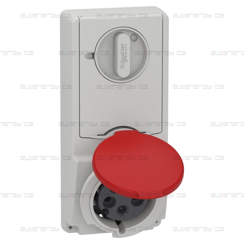 Индустриален контакт с блокировка, Mureva PK, монтаж в табло, 32A, 3P+N+E, 400V, IP44
