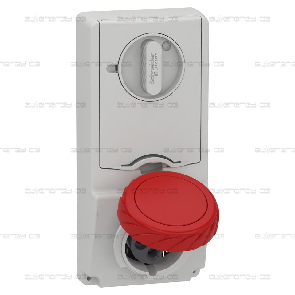 Индустриален контакт с блокировка, Mureva PK, монтаж в табло, 16A, 3P+E, 400V, IP65