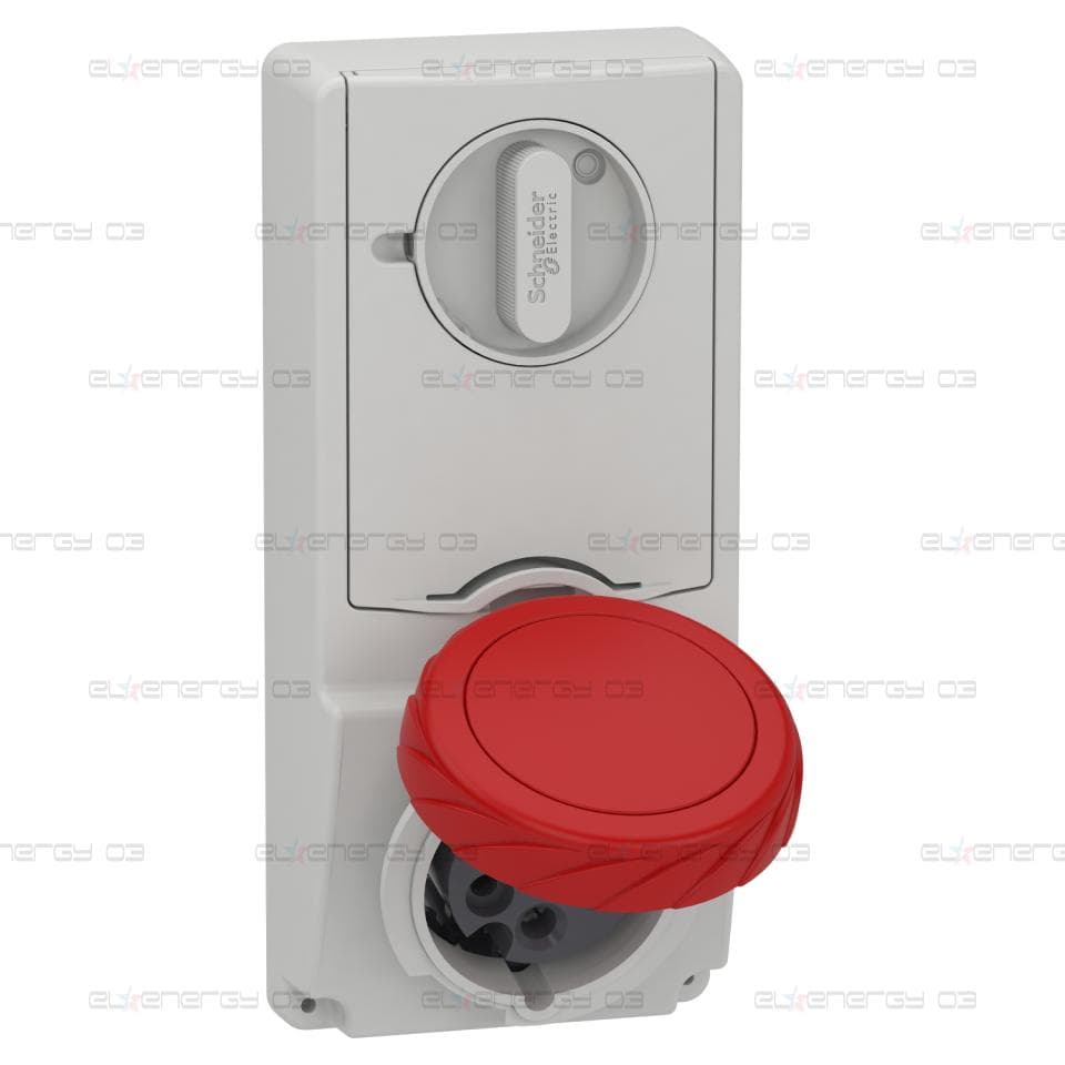 Индустриален контакт с блокировка, Mureva PK, монтаж в табло, 16A, 3P+N+E, 400V, IP65