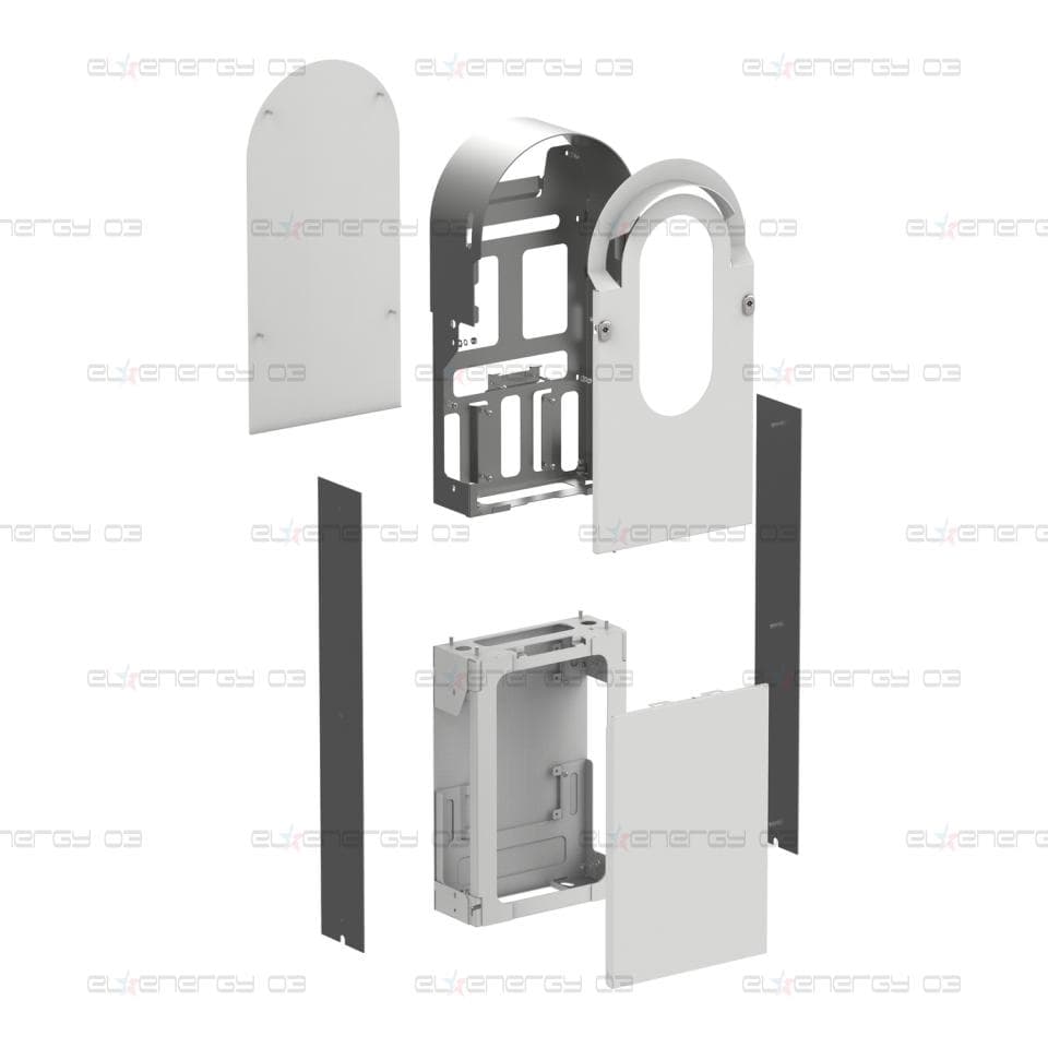 Стоманена стойка за зарядна станция, комплект кутия, EVlink Pro AC Metal