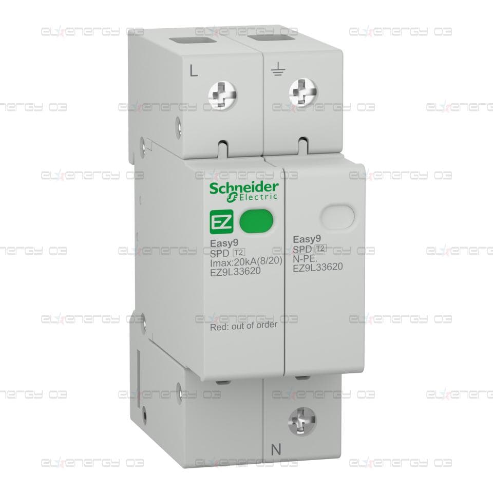 Катоден отводител Easy9 - 1P + N - 230 V - 20000 A