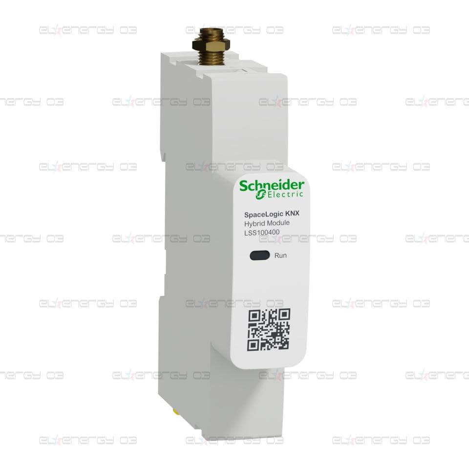 Адаптер за DIN шина, KNX, SpaceLogic, хибриден модул за KNX и SpaceLYnk, бял