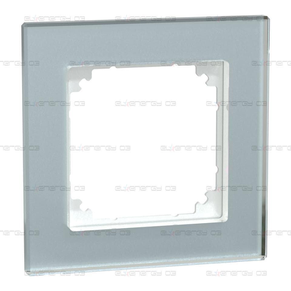 Стъклена единична рамка M-Plan glass, вертикална, кристално бяло