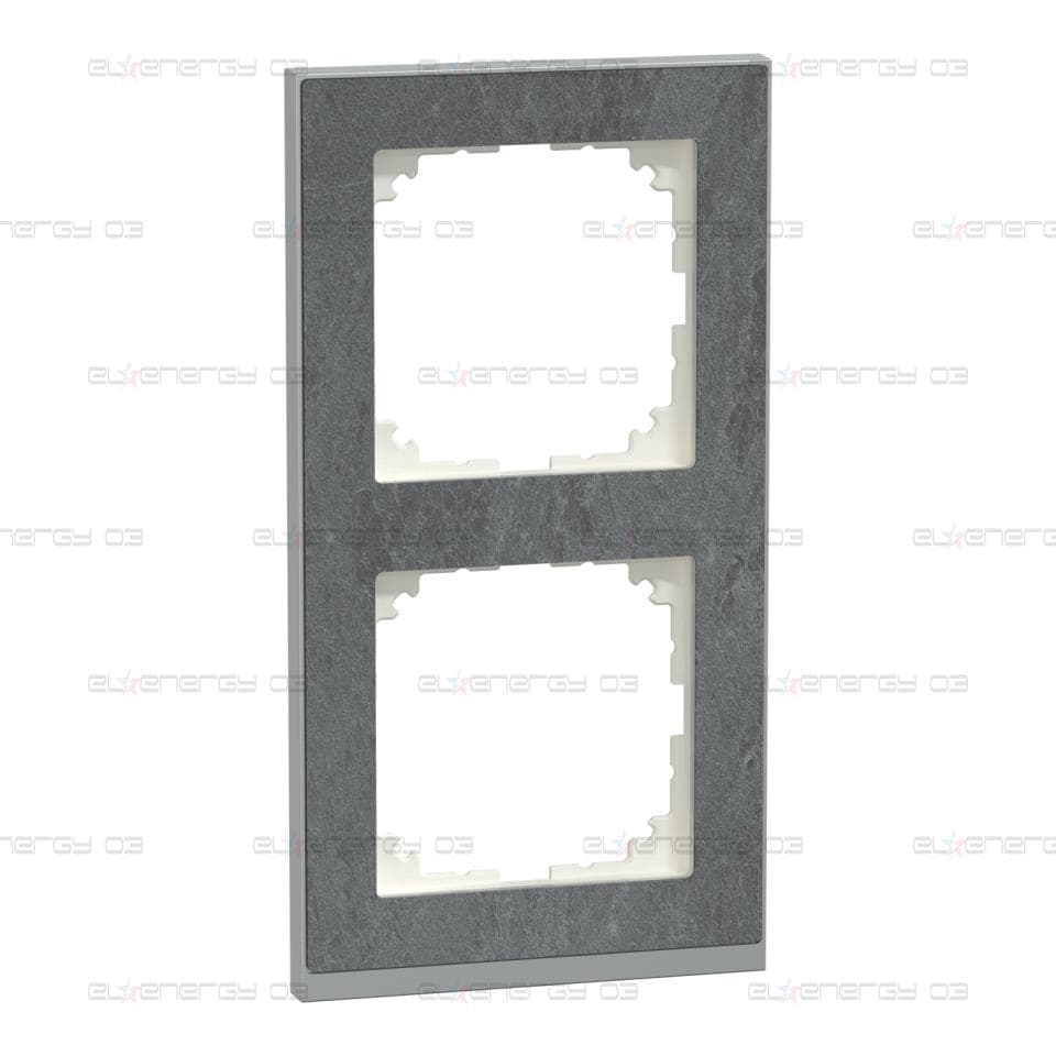 Двумодулна декоративна рамка M-PURE DECOR, камък