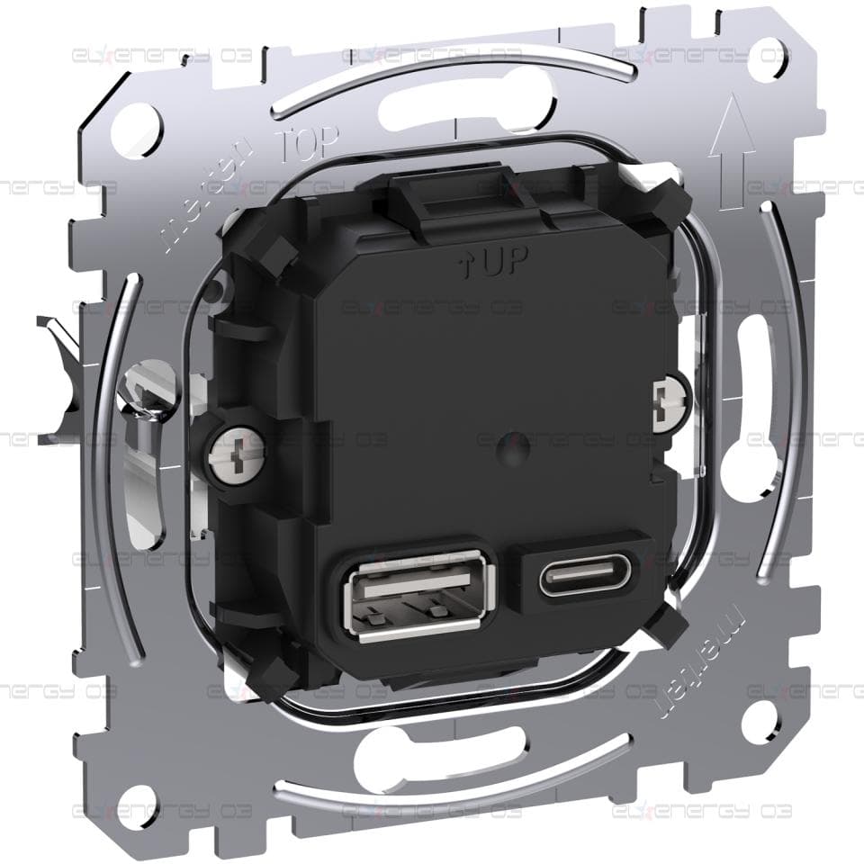 USB двойно зарядно тип A+C с технология за захранване и 45W капацитет за зареждане