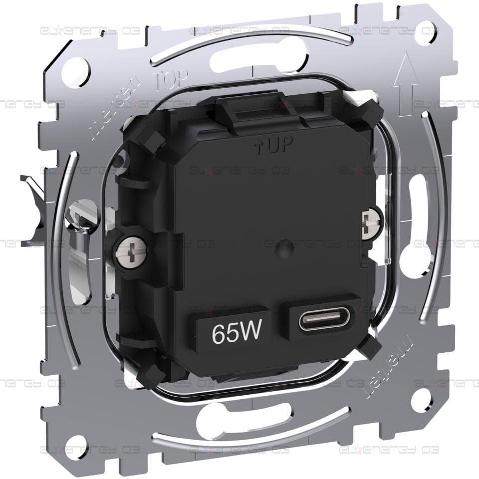 USB зарядно устройство тип C с технология за захранване и 65 W мощност на зареждане / USB QUICK CHARGE
