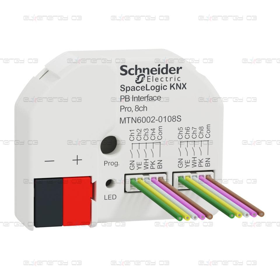 Интерфейс за бутони, про, Spacelogic KNX, secure, 8 канала, бял