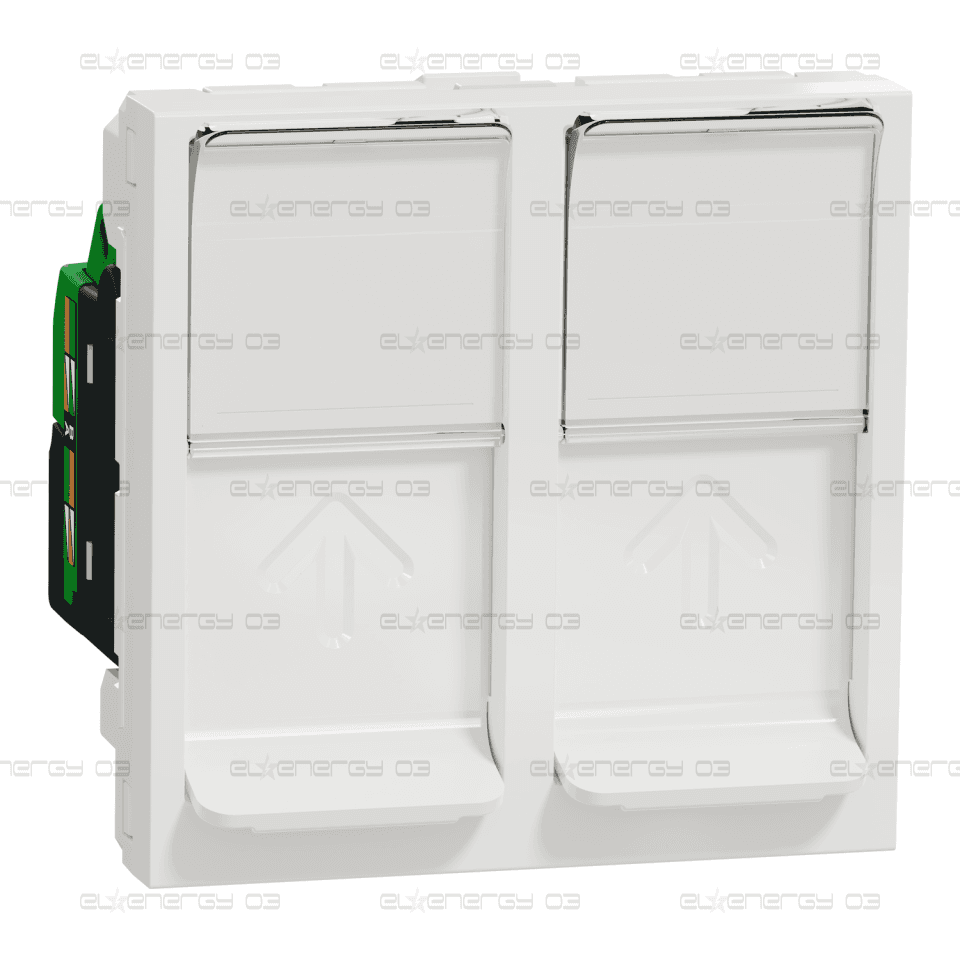Двойна розетка RJ45, кат. 6 STP, 2 модула
