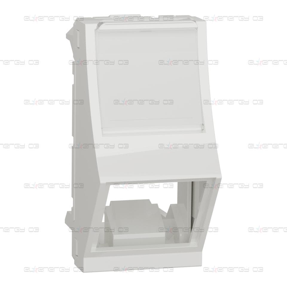 Централна платка, New unica, 1 x RJ45, SOne, 1 м, наклонена, бяла