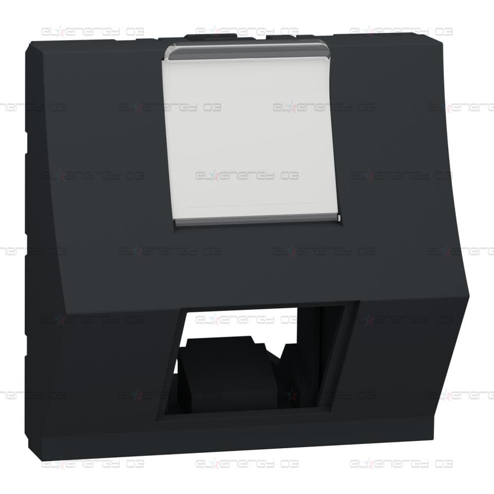 Централна платка, New unica, 1 x RJ45, SOne, 2 м, наклонена, антрацит