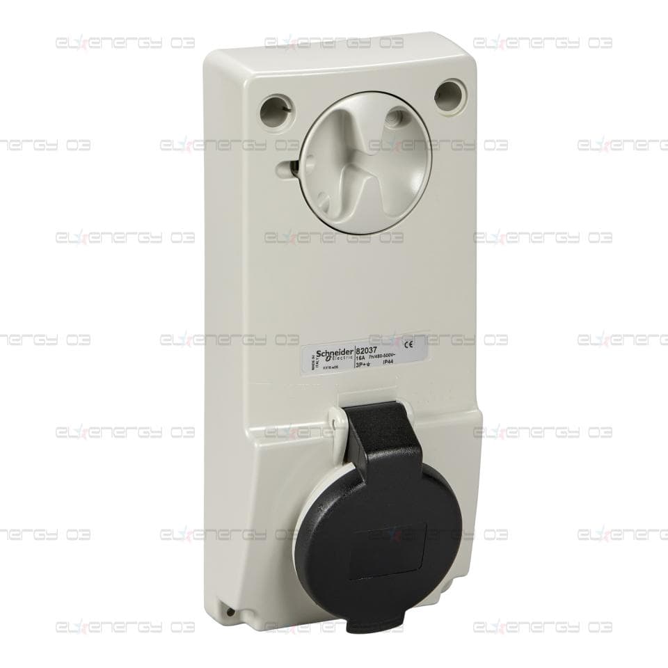 Индустриален контакт с блокировка, Mureva PK, монтаж в табло, 16A, 3P+E, 500V, IP44
