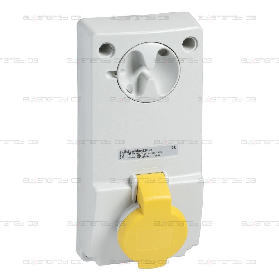 Индустриален контакт с блокировка, Mureva PK, монтаж в табло, 32A, 3P+E, 110V, IP44