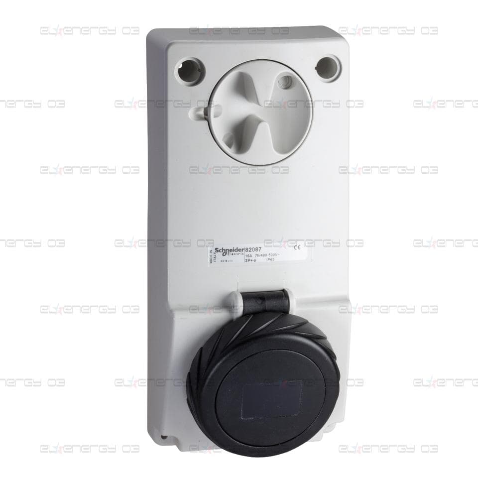 Индустриален контакт с блокировка, Mureva PK, монтаж в табло, 16A, 3P+E, 400V, IP65