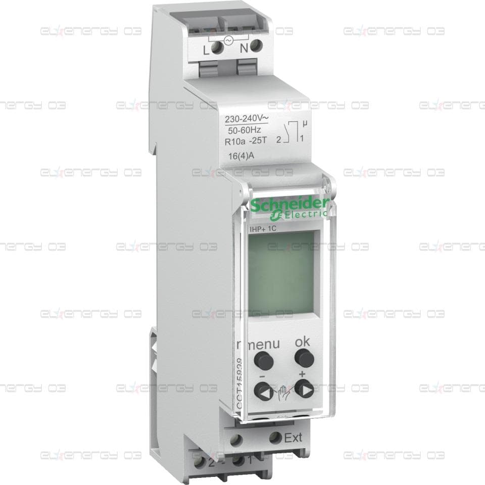 Acti 9 - IHP+ 1C 18 mm цифров времеви превключвател със седмична програма