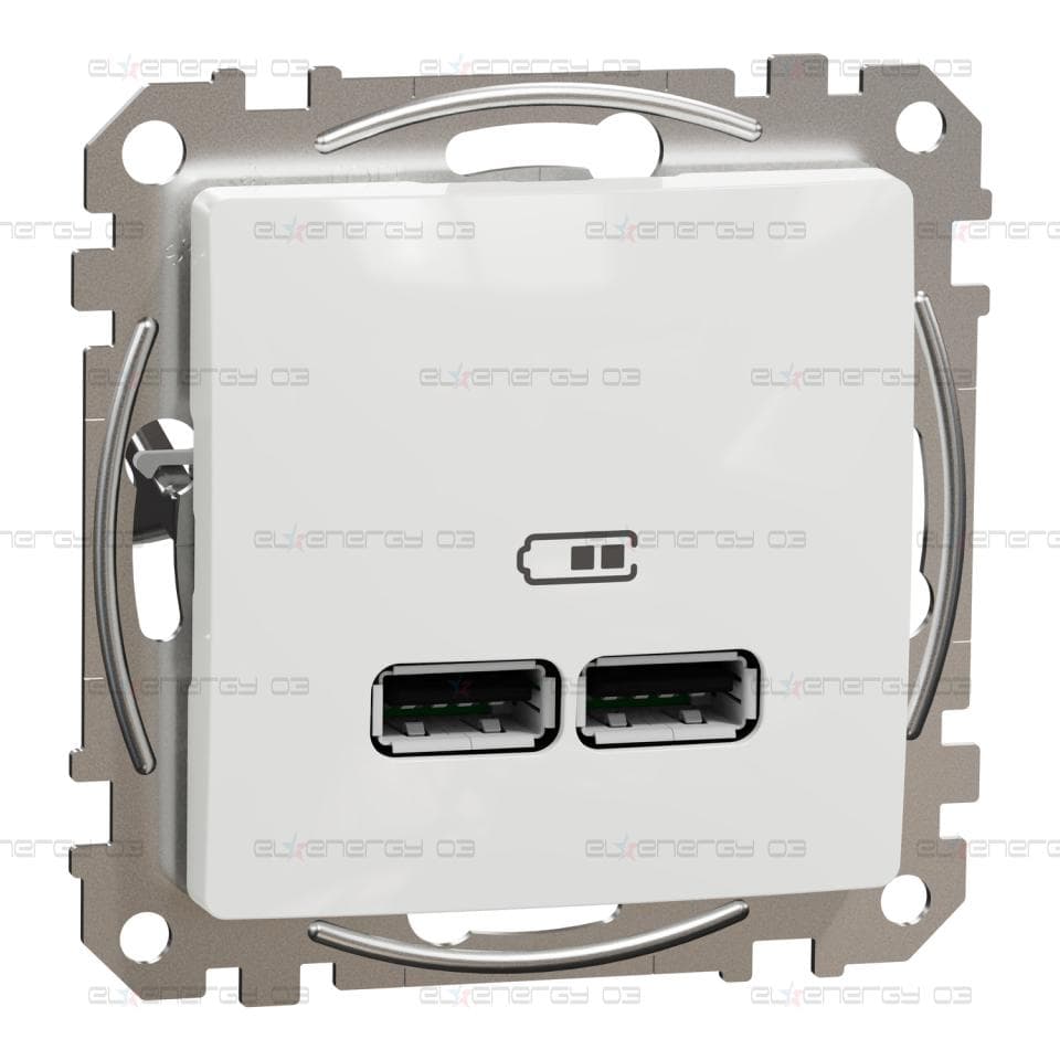 USB зарядно A+A, 2,1A, бял