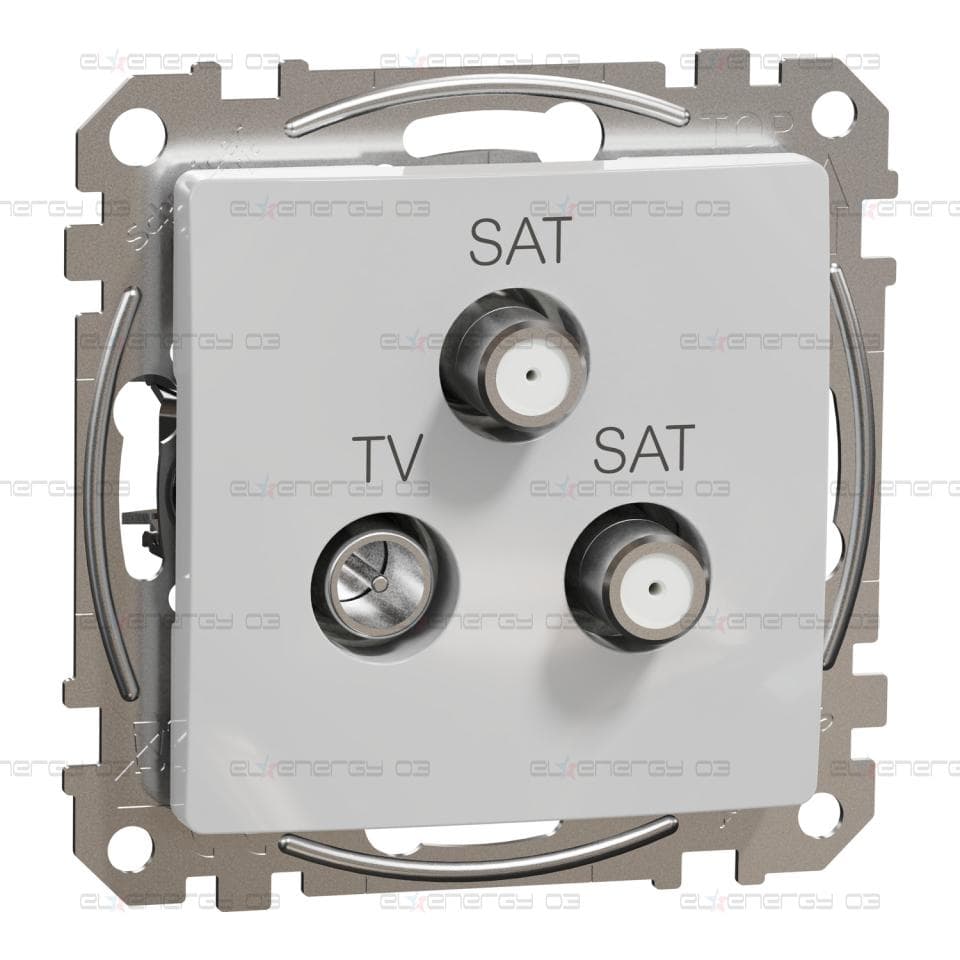 TV/SAT/ SAT розетка 4db, Sedna, алуминий