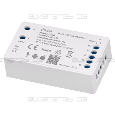 SMART 2.4G RF WIFI КОНТРОЛЕР ЗА RGBW LED ЛЕНТА 16A, 192W (12VDC), 12-24VDC