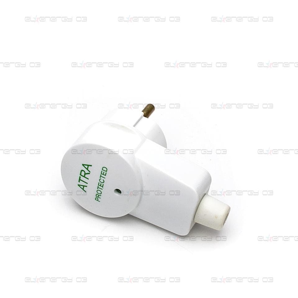 Щепсел със защита, 16A, 250V, Бял