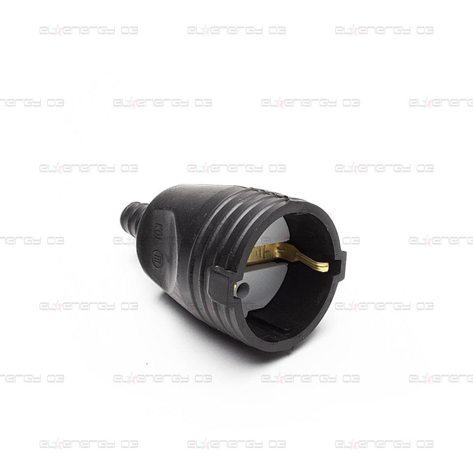 Куплунг, Гумиран, 16А, 230V, Черен