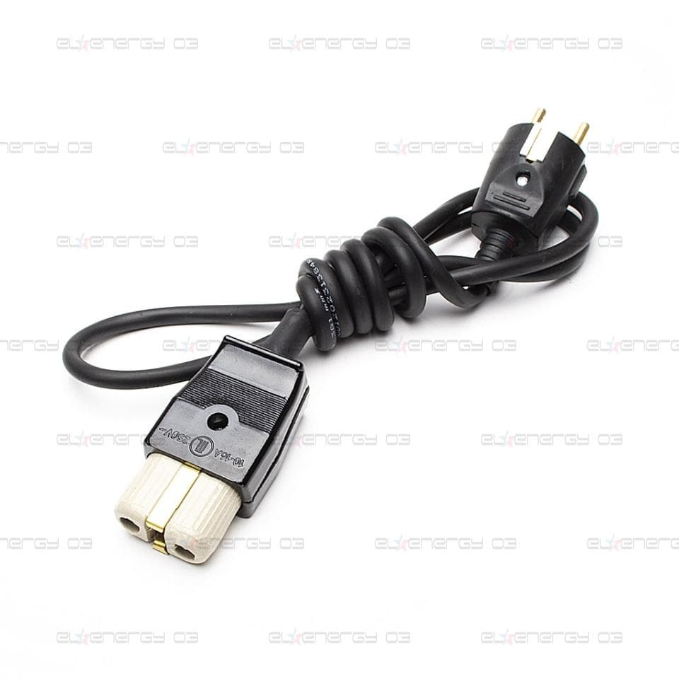 Щекер с гумиран кабел, 1.5м, 16А, 230V, /ШКПТ 3х1кв.мм/, Черен