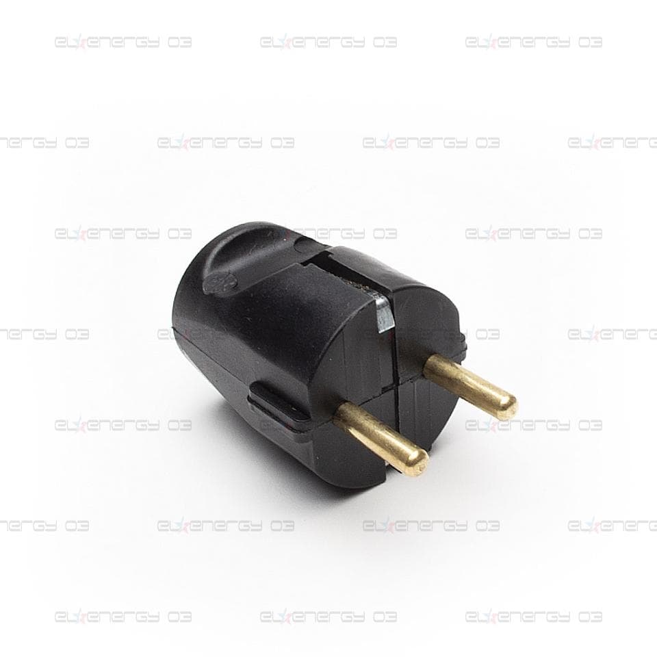 Щепсел Шуко 02, 16 А, 230V, Черен, Удароустойчив