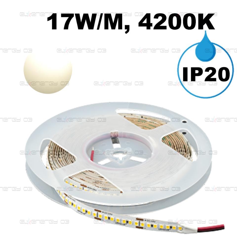 ПРОФЕСИОНАЛНА LED ЛЕНТА 17W/M, 4200K, 24V DC, 210 LED/M, SMD2835