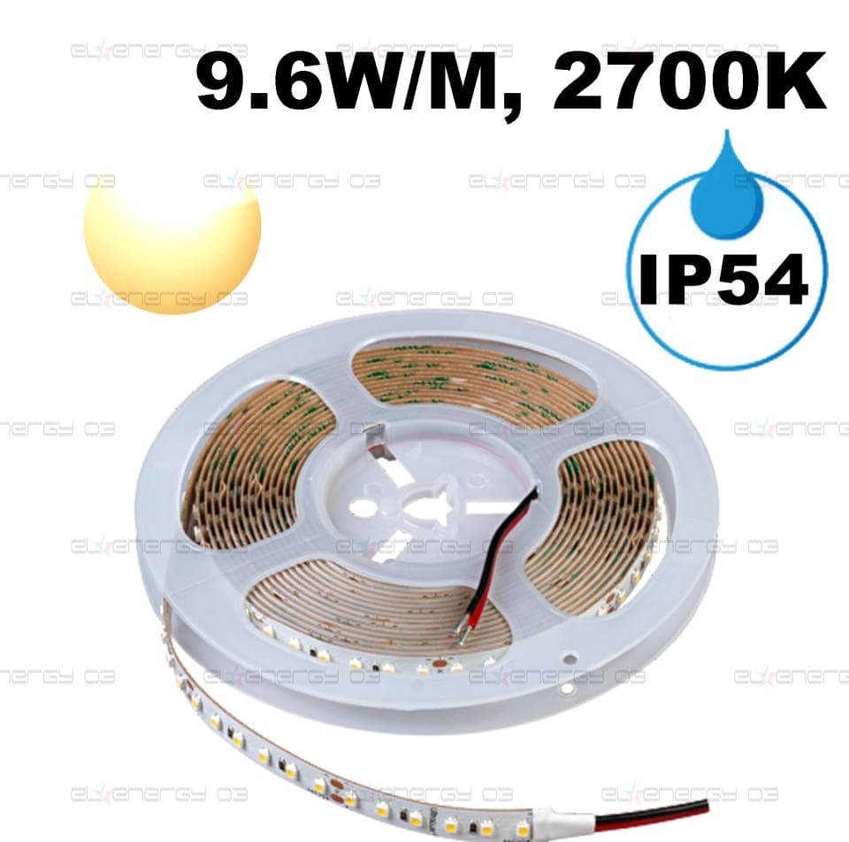 ПРОФЕСИОНАЛНА LED ЛЕНТА 9.6W/M, 2700K, 24V DC, 120 LEDS/M, SMD3528, IP54
