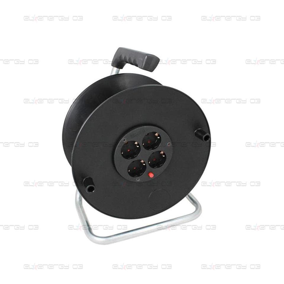 Празна макара за кабел PVC 230mm монофазна 4x16A 250V 3500W IP20 Commel