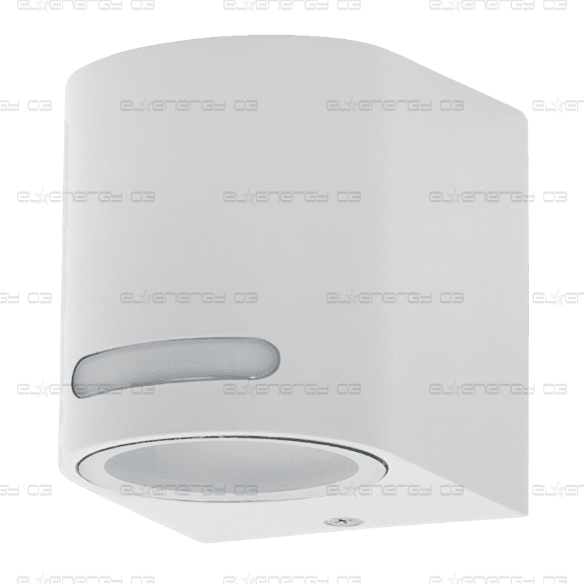 ФАСАДНО ОСВЕТИТЕЛНО ТЯЛО ЕДНОСТРАННО, GU10, IP44, ЗА СТЕНА, БЯЛО