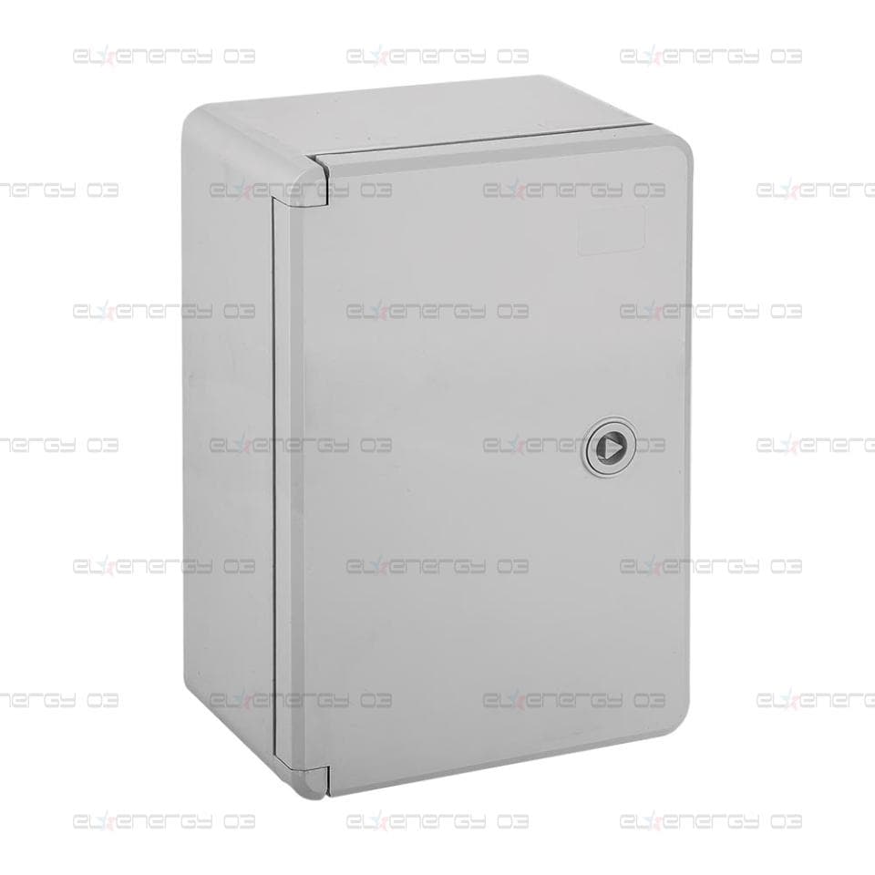 Пластмасово табло – ABS с плътна врата и монтажна плоча, за открит монтаж IP65, 200x300x130мм