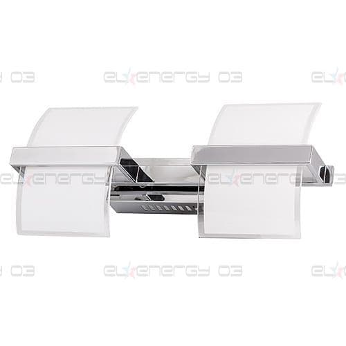 LED осв. тяло за стена 2x5W, 2700K, Хром, Топла светлина, Невлагозащитено