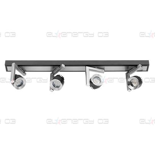 LED спот осв. тяло за стена 4х5W, 4200K, Графит, Неутрална светлина, Невлагозащитено