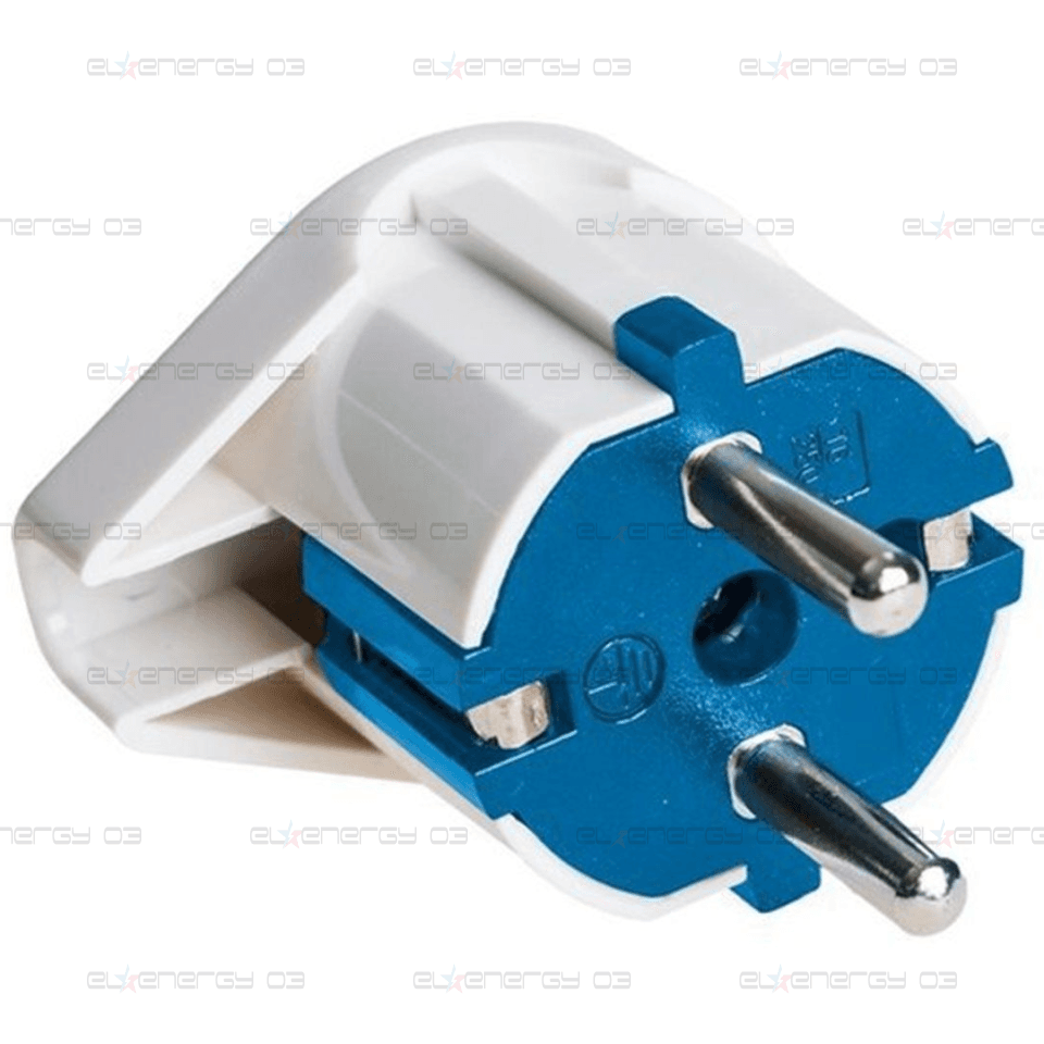 Щепсел 2P+E 16A 250V~,Бял цвят