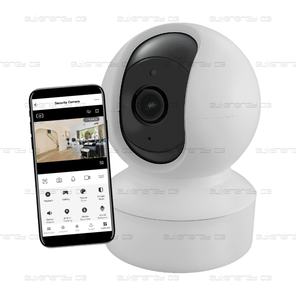 Камера с Wi-Fi 2MP куполна PT 4mm IR-5m двупосочно аудио IP40 управление чрез iOS/Android приложение Commel IoT
