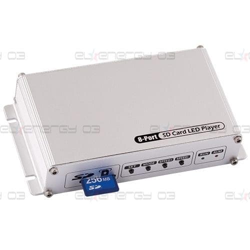 Контролер за дигитални LED модули и ленти,SD карта, 8 порта, 5-24V DC, 8×2048 pixels