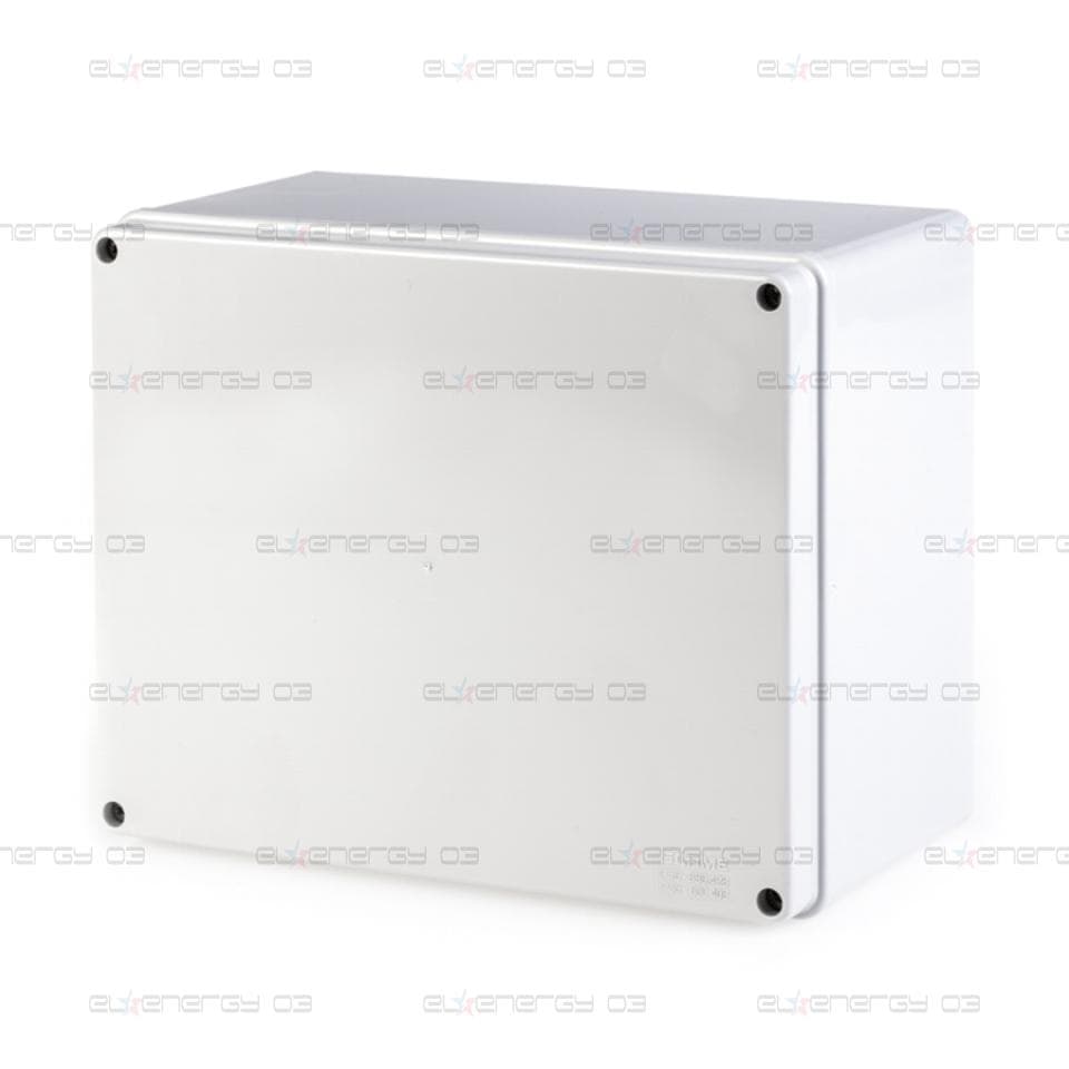 Кутия 240х190х125мм IP56, UV, плътни стени, затваряне с винт, серия Scabox Scame