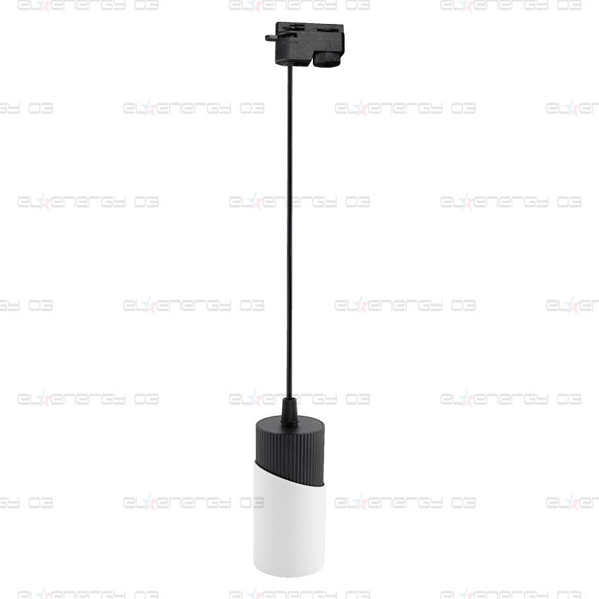 ТЯЛО ЗА РЕЛСОВ МОНТАЖ, ВИСЯЩО, ДВУПРОВОДНО, GU10, 220-240V AC, IP20, ЧЕРНО&amp;БЯЛО