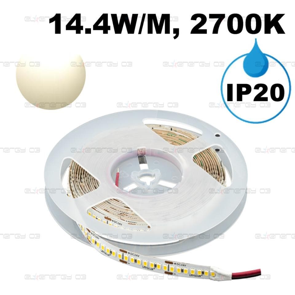 ПРОФЕСИОНАЛНА LED ЛЕНТА 14.4W/M, 2700K, 24V DC, 140 LEDS/M, SMD2835