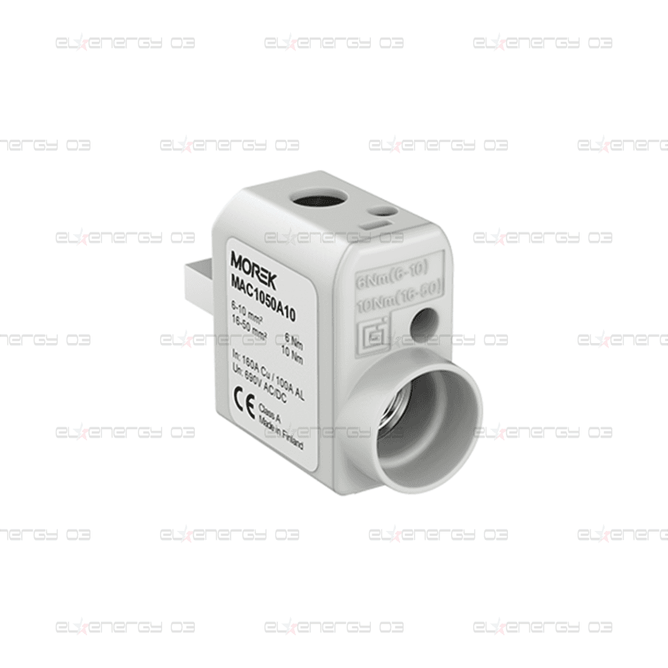 Изолиран конектор към устройство, SR50L, 1xAl/Cu 6-50mm², ляв, 690V, MOREK