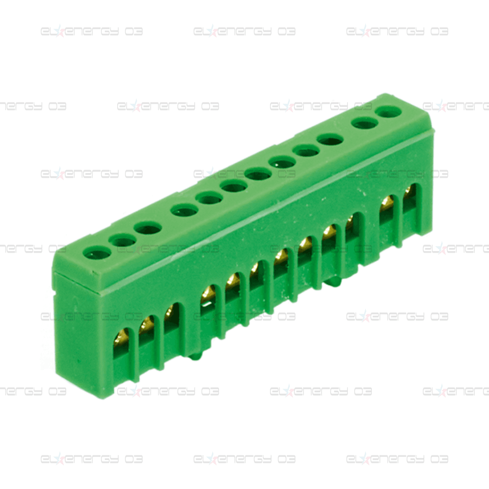 Клема изолирана ЗЕЛЕНА PE12H 12x16mm² IP20 63A 690V MOREK