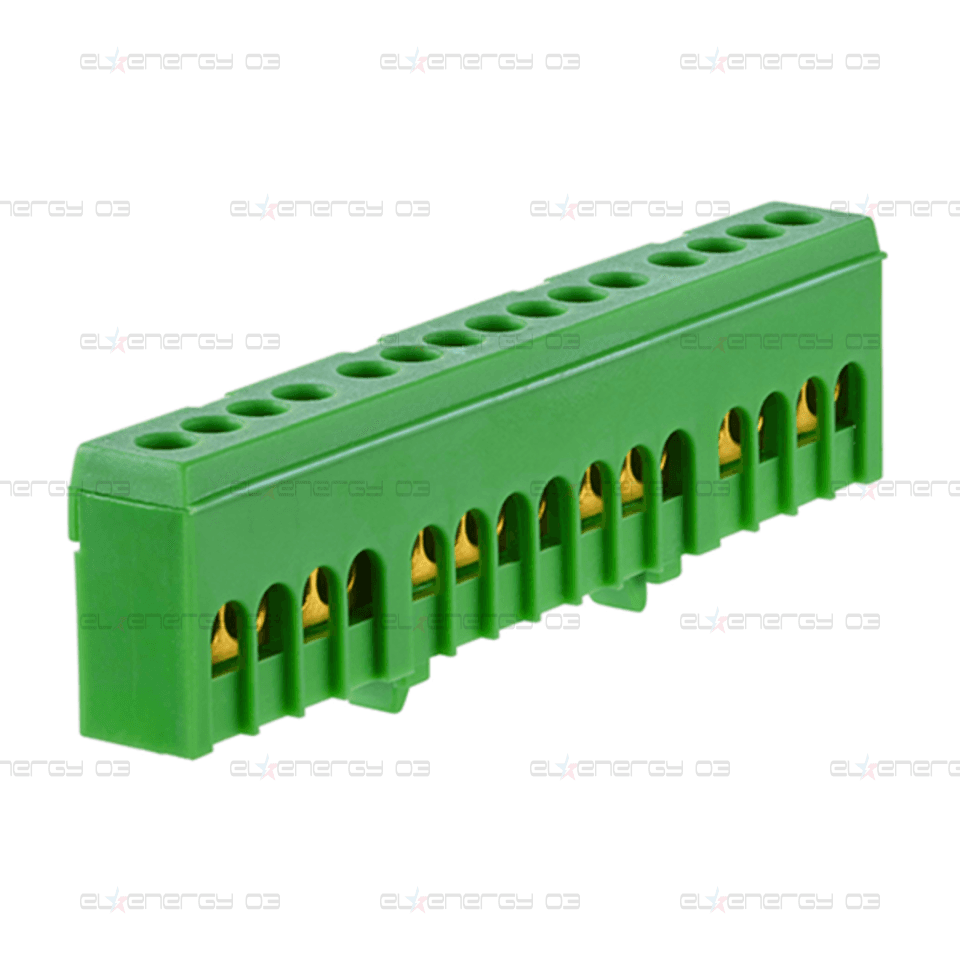 Клема изолирана ЗЕЛЕНА PE15H 15x16mm² IP20 63A 690V MOREK