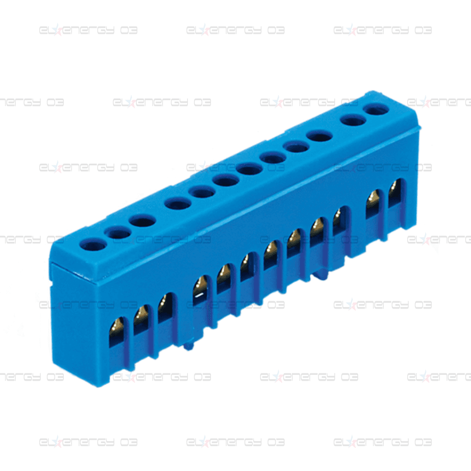 Клема изолирана СИНЯ N12H 12x16mm² IP20 63A 690V MOREK