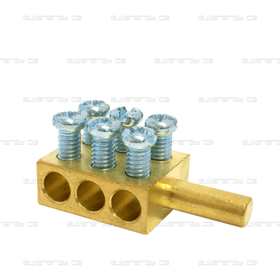 Конектор MPIN6 6X16mm² за месингова шина h16mm 80A 690V MOREK