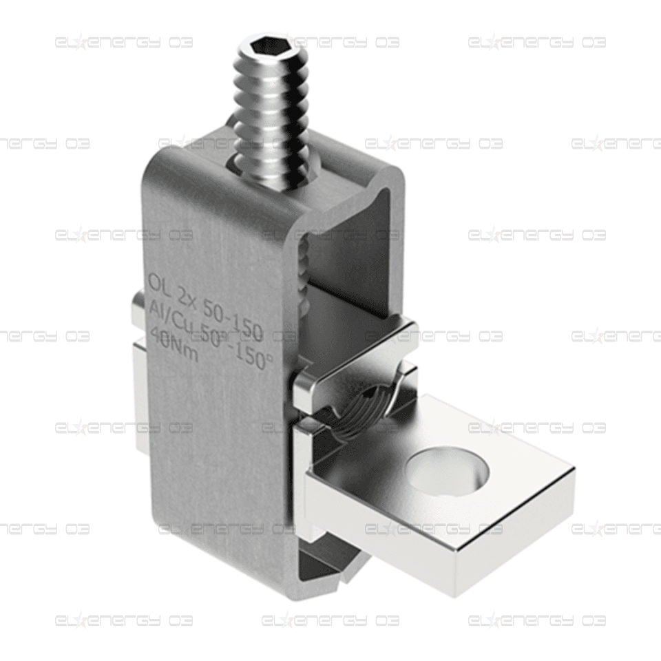 Неизолиран конектор към устройство OL150-2 Al/Cu 2×50-150mm² h64mm 579A 690V MOREK