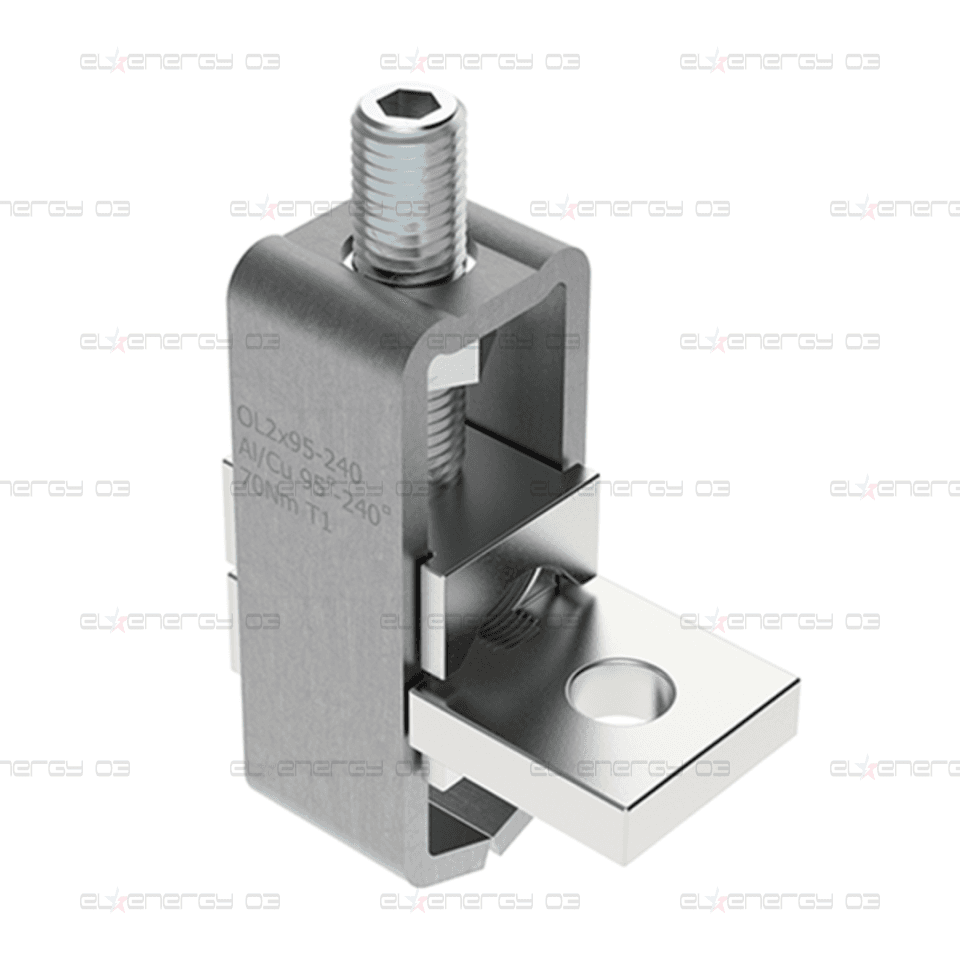 Неизолиран конектор към устройство OL240-2 Al/Cu 2×95-240mm² h78mm 806A 690V MOREK