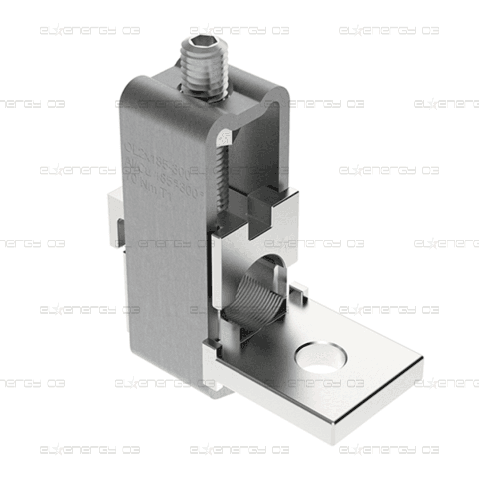 Неизолиран конектор към устройство OL300-2 Al/Cu 2×185-300mm² h91mm 800A 690V MOREK