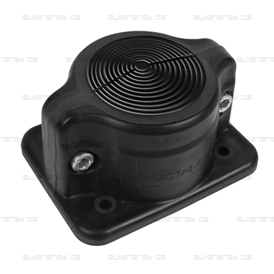 Панел разглобяем с кабелен вход MC1x8-64 IP55 черен RAL 9005 MOREK