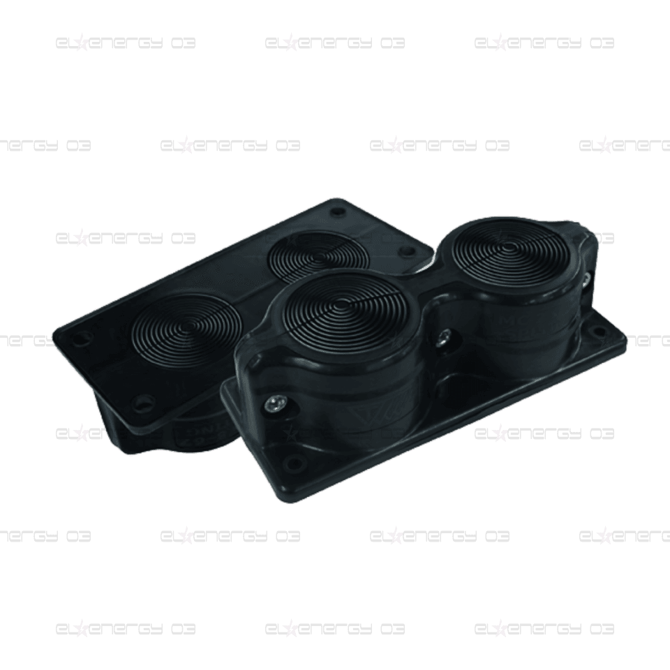 Панел разглобяем с кабелен вход MC2x8-64 IP55 черен RAL 9005 самогасящ UL94 V0 MOREK