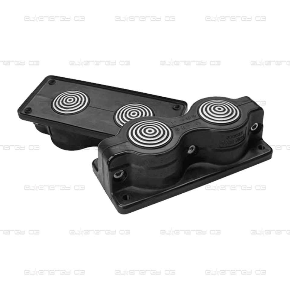 Панел разглобяем с кабелен вход SCG2x3-35 IP55 черен RAL 9005 самогасящ UL94 V0 MOREK